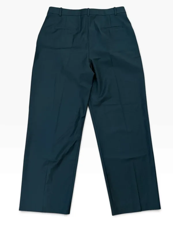 ZARA Full Length Wool Blend Pleated Trousers Black Size XL - Image 6
