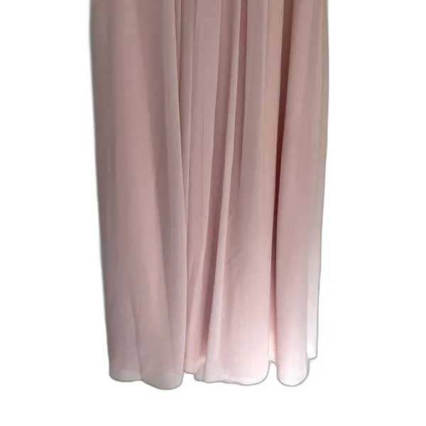 Bill Levkoff Bridesmaid's Dress Strapless Sweetheart Chiffon Gown Pink Size 12‎ - Image 4