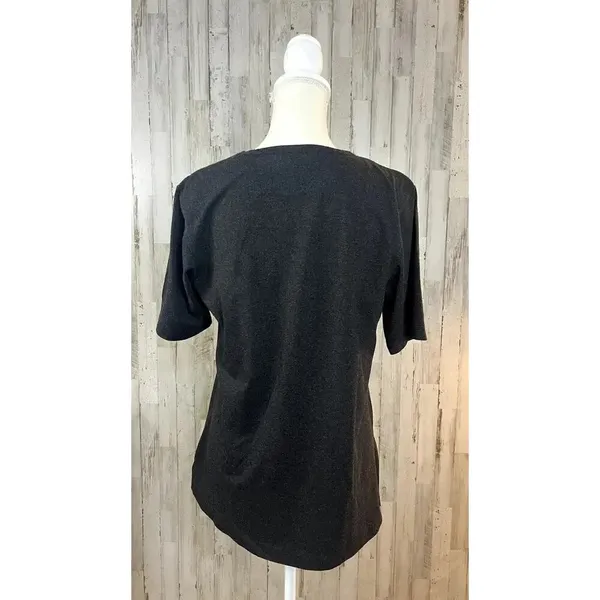 Physical Attraction Women's Medium Dark Gray Short Sleeve Crewneck‎ T-Shirt - Image 9