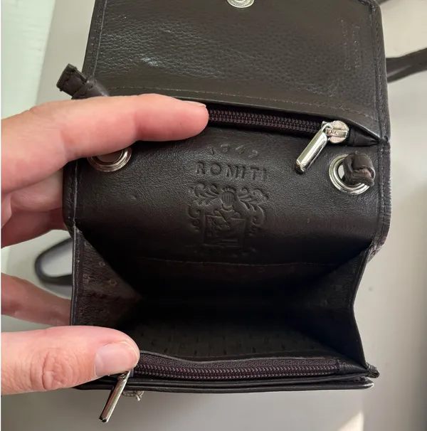Genuine Brown Leather Made in Italy Bag - Image 7
