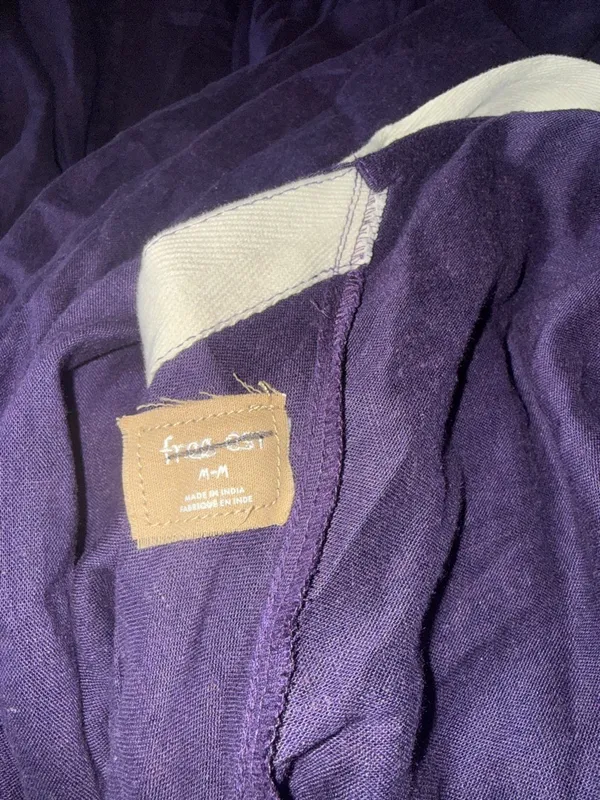 NWOT Free People Jayna midi dress halter Free-est Linen blend Dusty Plum M - Image 8