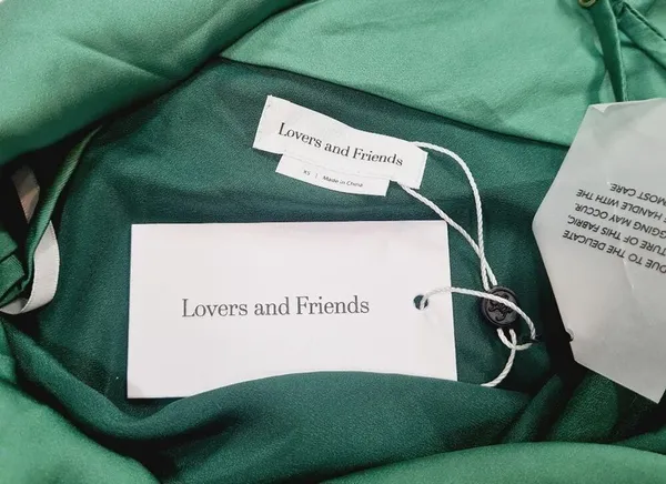 Lovers and Friends Boa Mini Dress in Green XS - Image 10