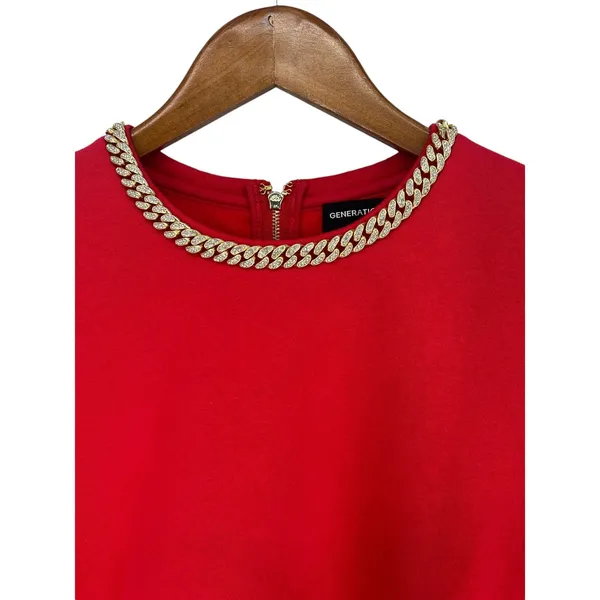 Generation Love Red Collina Chain‎ Sweatshirt & Misha Sweatpants Set Size XXS - Image 8