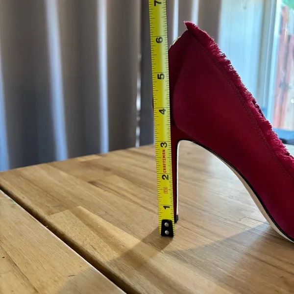 Sam Edelman Halan Red Satin Heels 7 - Image 5