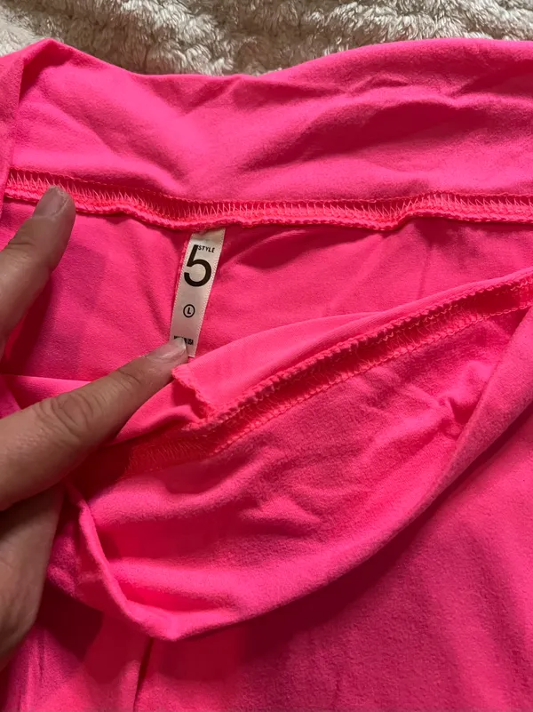 Large Hot Pink Bicycle Shorts  - Image 3