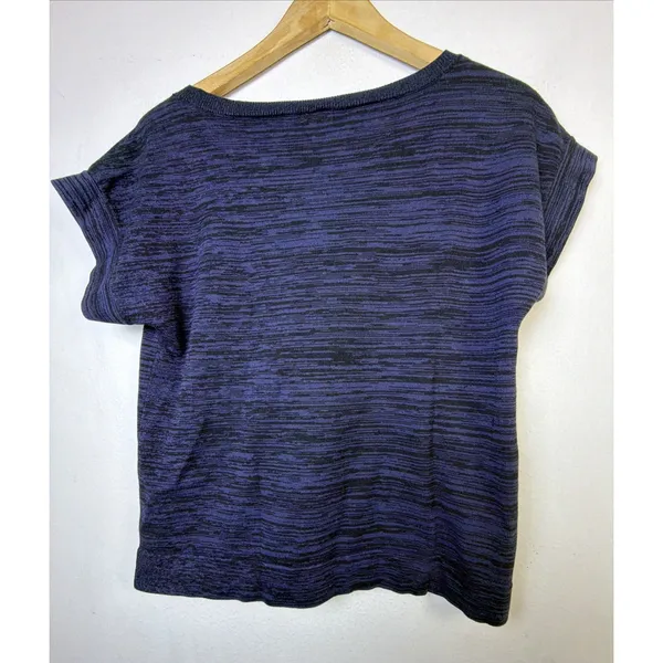 Ann Taylor LOFT Knit sweater Top Women's Medium Crew Neck Blue casual - Image 5