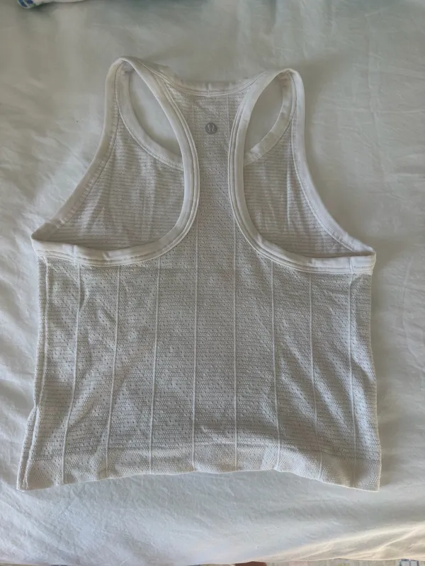 Lululemon white pointelle tank top - Image 2