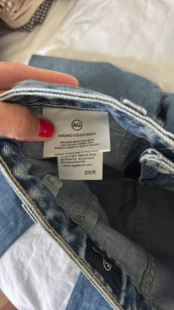 AG Adriano Goldschmied jeans wide leg crop size 25 - Image 6