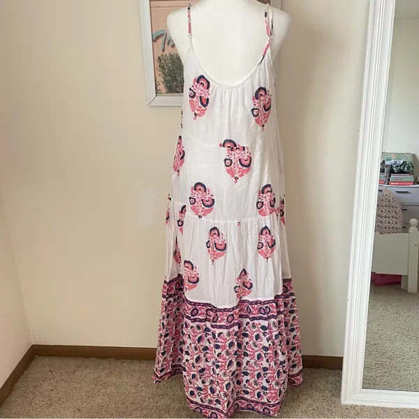 Roller Rabbit Dakota Sanu Floral Maxi Dress Size Medium - Image 5
