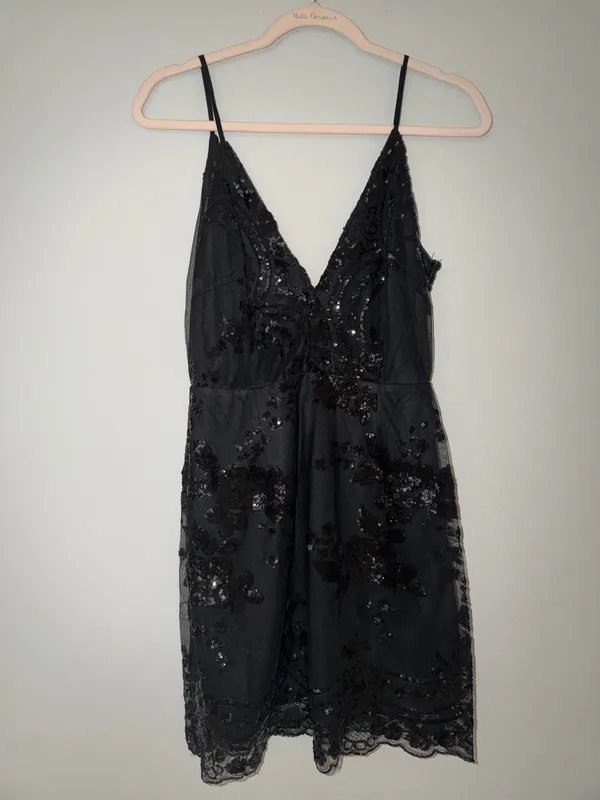 superdown Sequin Dress Black - Image 2