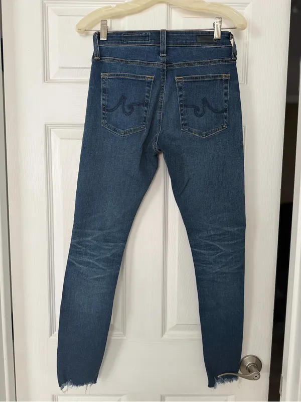 AG Dark Blue Wash “The Farrah Skinny Ankle” - Image 2