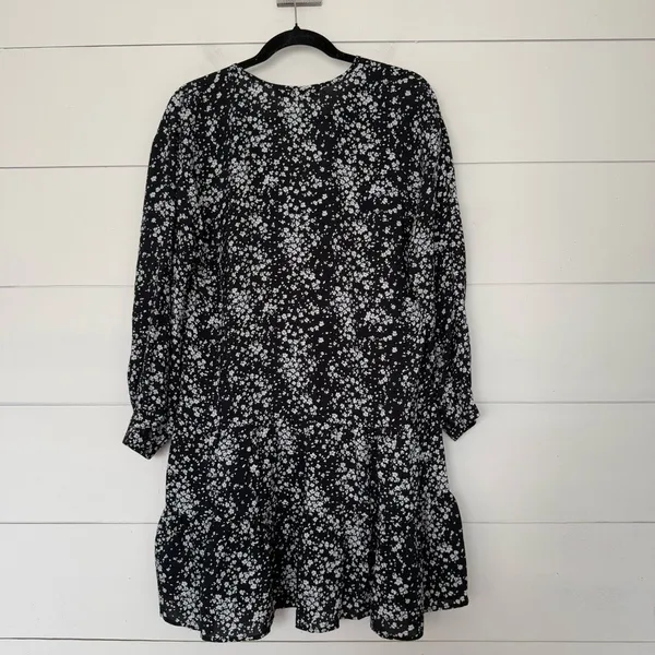 Zara Women’s Medium Black White Longsleeve Dress - Image 4
