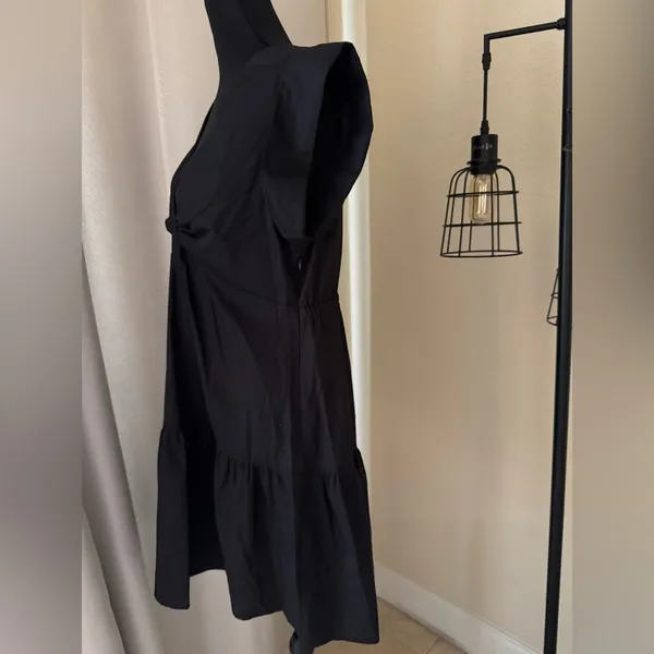 Steve Madden Black Amanda Mini Dress V Neck Sleeveless Size M - Image 7