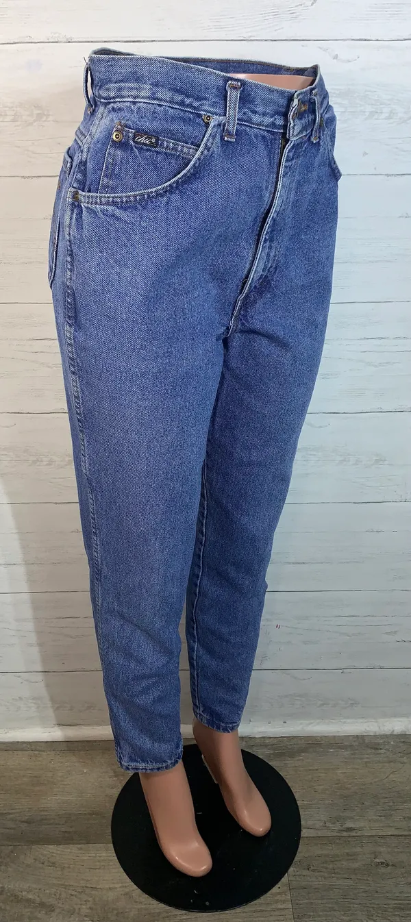 Chic Jeans Vintage High Waisted Mom Jeans Women's Size 14 juniors 100% Cotton READ - Image 8