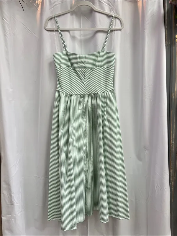 Striped Spaghetti Strap Dress Large - Image 4