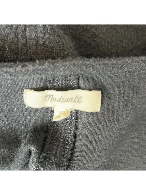 MADEWELL Black V Neck Three Quarter Sleeve Shirt XS - Image 4