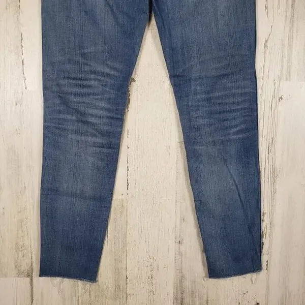 Madewell Distressed Blue Denim 9" High Rise Skinny Jeans Women's Size 28 - Image 15