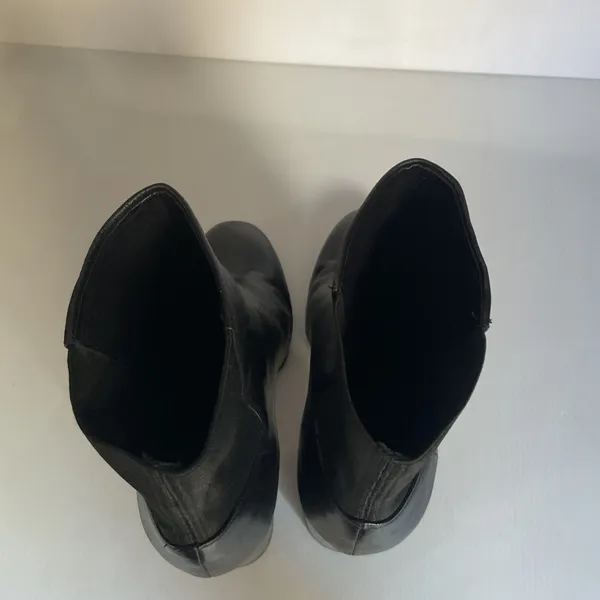 Rag & Bone Black Leather Chelsea Ankle Boots Block Heel Women’s EU 39 / US 8.5 - Image 9