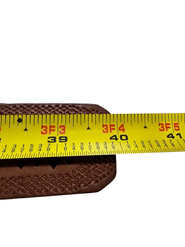 Fossil Brown Leather Laser Cut Out Belt Medium BT3959231 - Image 9