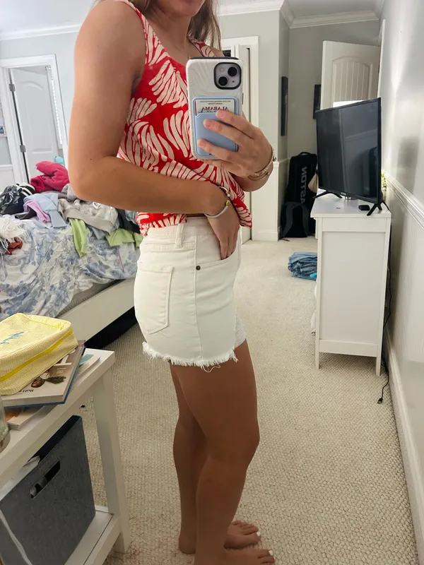 KanCan USA White Jean shorts - Image 3