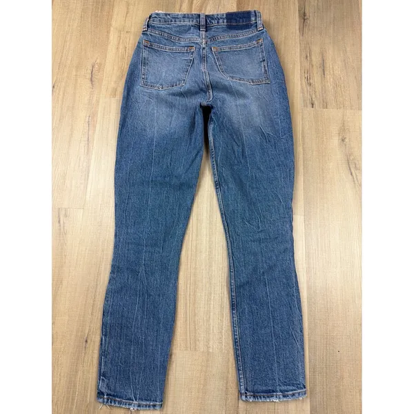 Abercrombie & Fitch Curve Love High Rise Skinny Jeans Medium Wash Blue 24‎ 00R - Image 4