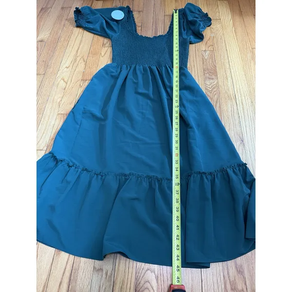 Hill House Home NWT Louisa Nap Dress in Botanical Garden Green Size Medium - Image 5