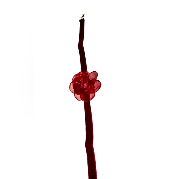 Flower Decor Choker Red - Image 9