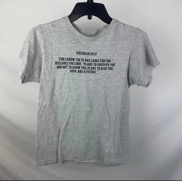 Faith Tshirt Gray Size XS - Image 6