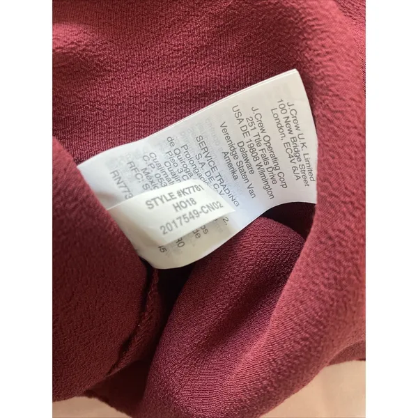 Madewell Ruffle Strap Button Front Cami Womens Size 00 Red‎ Tank NEW Fem - Image 8