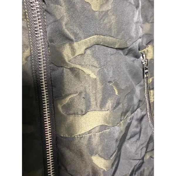 Juicy Couture Camo Puffer Moto Jacket Green Camouflage M NWT Y2K Streetwear‎ - Image 5