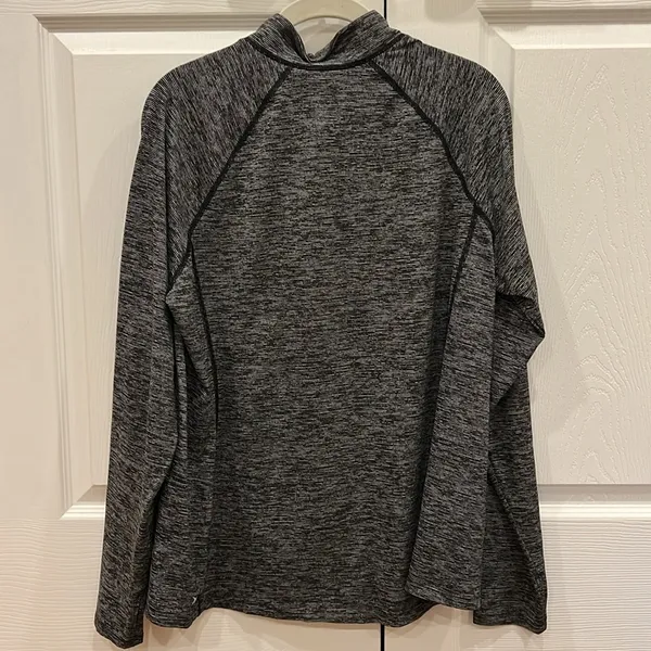 OLD NAVY ACTIVE Quarter Zip Black Gray White Womens Size XL‎ - Image 2