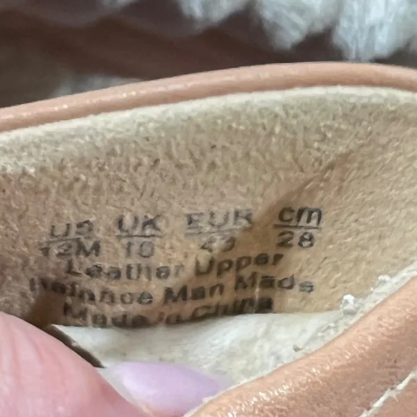1133|NWOT Naturalizer Darry Leather Platform Chain Lug Sole Loafer Tan Women 12M - Image 13
