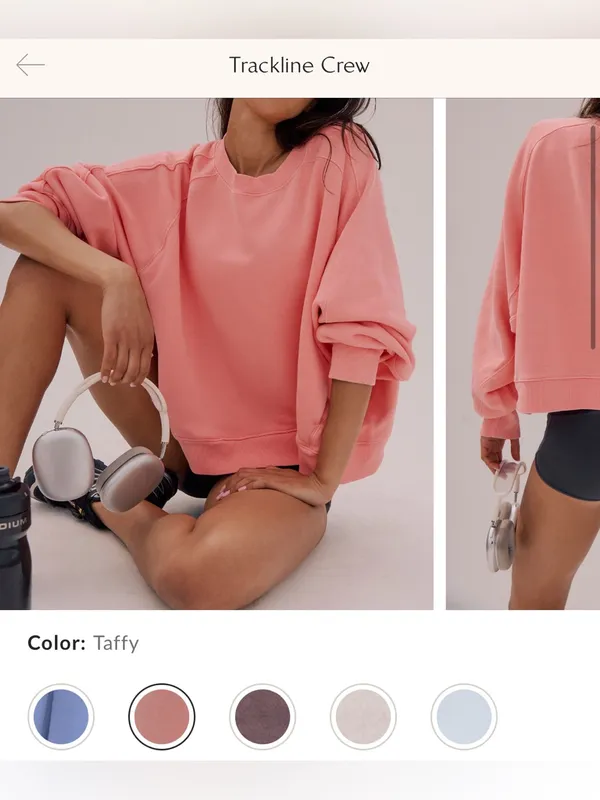 NWT Free People FP Movement Trackline Crew - Taffy Pink Coral - Large - Image 7