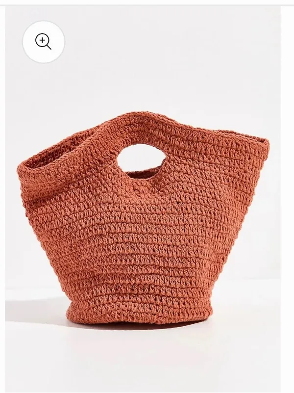 New free people CALI CROCHET CLUTCH BAG $88 spring boho casual woven summer - Image 4