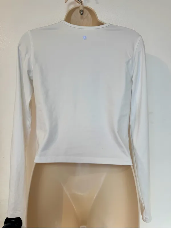 Lot of 2 CRZ YOGA Cloud Jersey Button Cardigans Size S White & Mojave Tan - Image 7