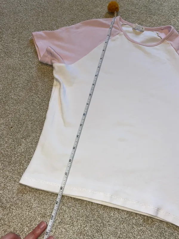 Cotton On Baseball Baby Tee Pink  - Image 3
