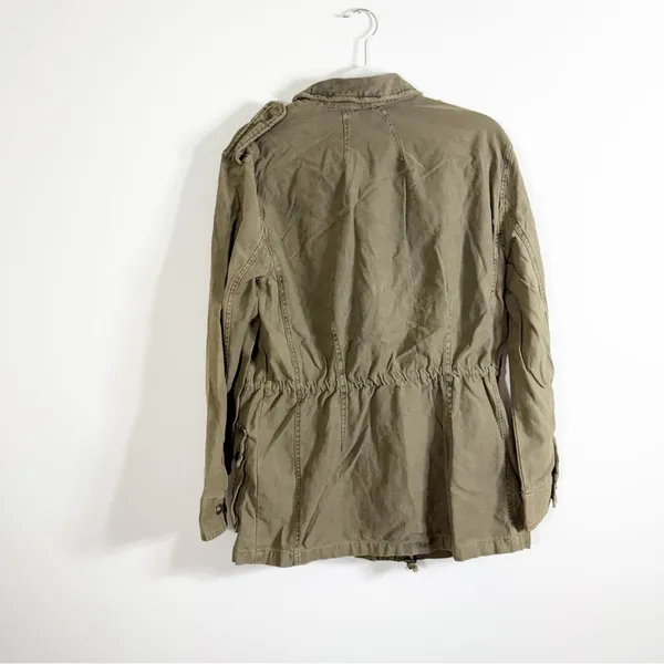NWT Free People Not Your Brothers Surplus Jacket Olive Green Utility Military - Image 4