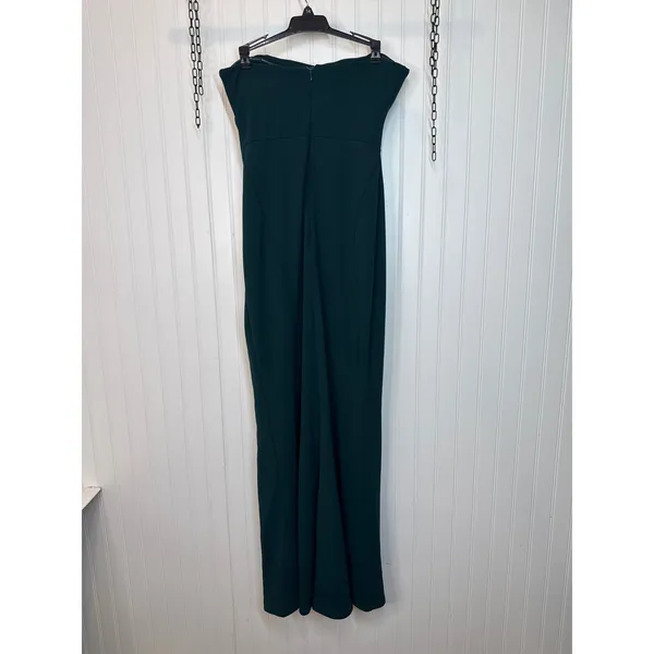 Lulus Marvelous Entrance Emerald Green Pleated Strapless Dress Gala Extra Small - Image 6