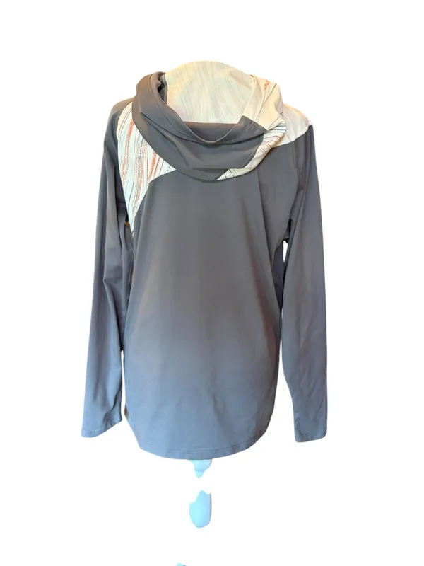 Mountain Hardwear Sweatshirt Gray Athletic Pullover Hiking Hoodie Womens Large - Image 2