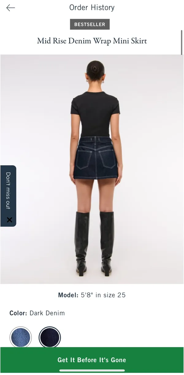 Abercrombie Skirt Denim Mini - Image 4