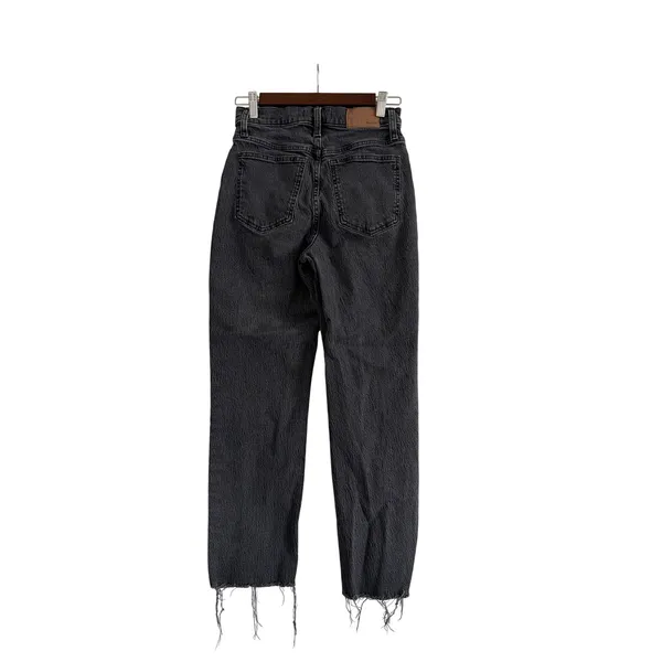 Madewell The Perfect Vintage Straight Jean Lunar Wash Raw Hem NF113 Womens 25 - Image 2