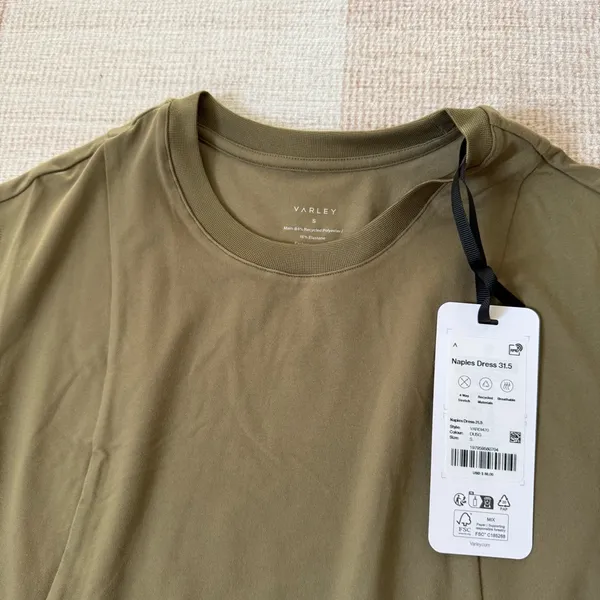 Varley Naples 31.5 Dress in Dusky Green Tennis Pickleball Athletic Dress Medium - Image 8