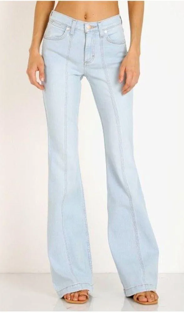Wrangler NWT Seamed Flare Boot Cut High Rise Bold Boot Jean 10/30 X 34 - Image 4