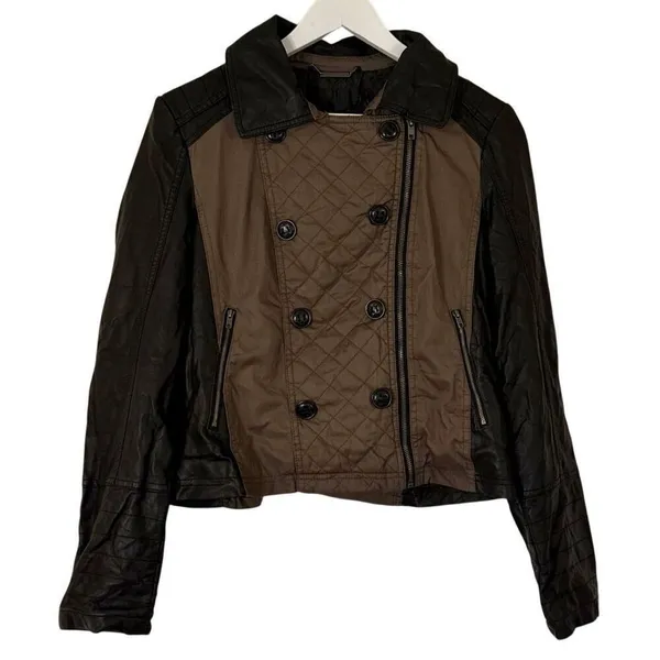 Mossimo NWT quilted faux leather moto jacket size large - Image 2