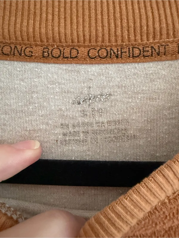 Aerie Rust Orange Crewneck Sweater - Image 6