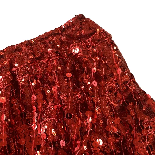 Yollmart Sequins Tassel Skort Red Size XL - Image 5