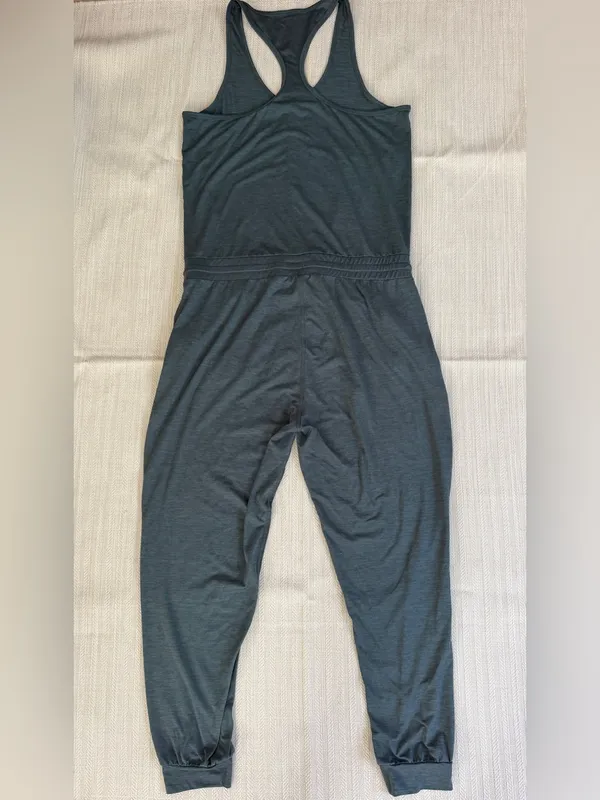 Vuori Lux Jumpsuit in Stone Heather Blue Size Small - Image 6