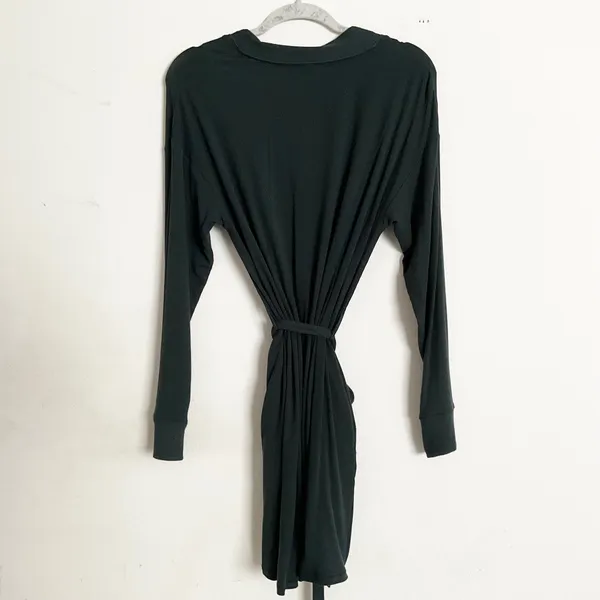 Skims Soft Lounge Rib Stretch Modal Robe Cypress XS - Image 5