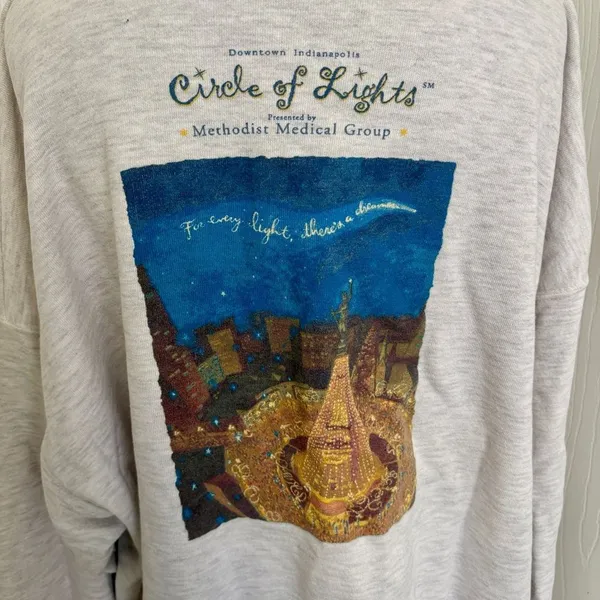 Anvil Vintage Circle of Lights Indianapolis Sweatshirt H1 - Image 8