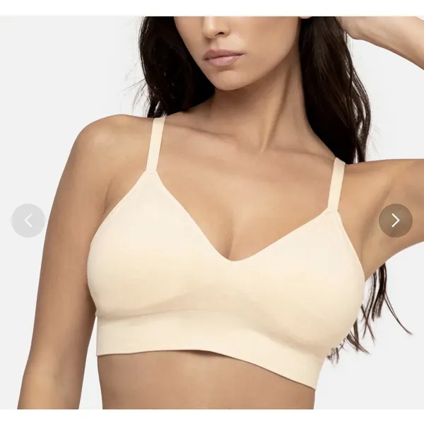 Underoutfit Neckline Pullover Bralette 450 Sand Women's Large NWOT V Neck - Image 10